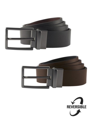 ASQ-AQ904-Mens Two-Way Leather Belt